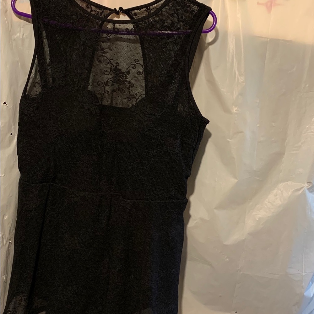 Black Lace Push-Up Strapless One-Piece Swimsuit